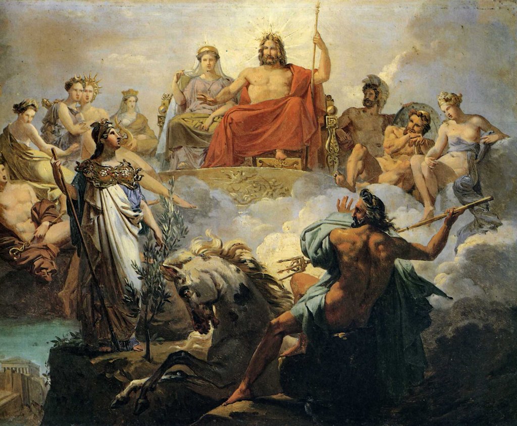 La disputa per Atene di Nettuno e Atena, Merry-Joseph Blondel, 1781, Louvre, Parigi