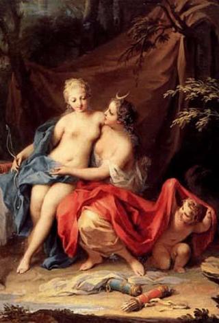 Giove (nei panni di Artemide) e Callisto, Jacopo Amigoni, 1739 circa, Hermitage Museum, San Pietroburgo