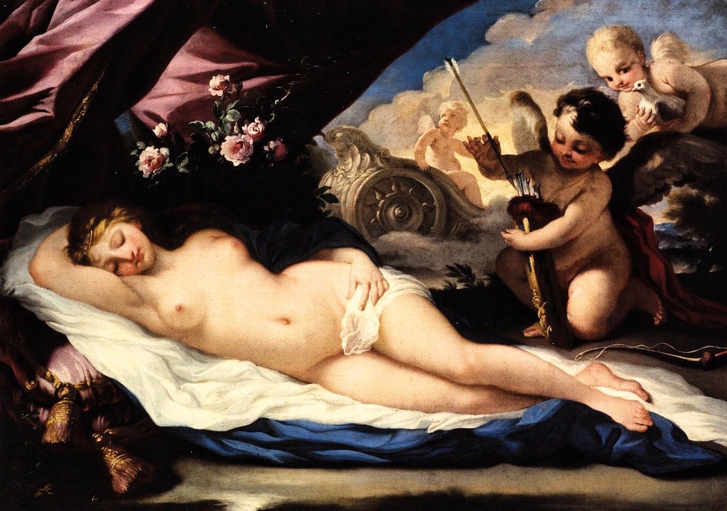 Venere addormentata ritratta da Daniel Seitter, 1700 circa, Galleria d'Arte Antica, Trieste
