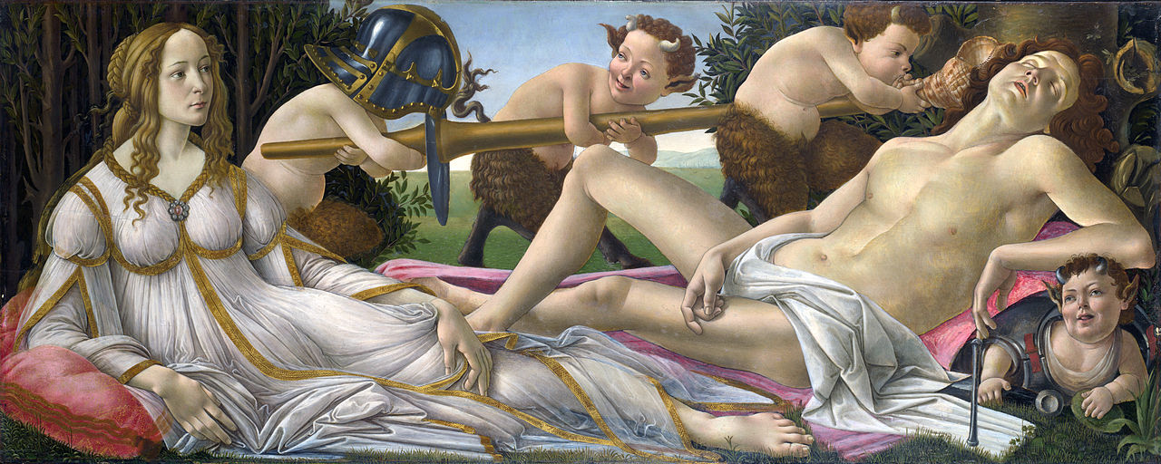 Botticelli, Matte e Venere, 1483, National Gallery, Londra