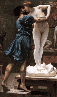 Il mito di Pigmalione dipinto da Ingres (1780-1867)