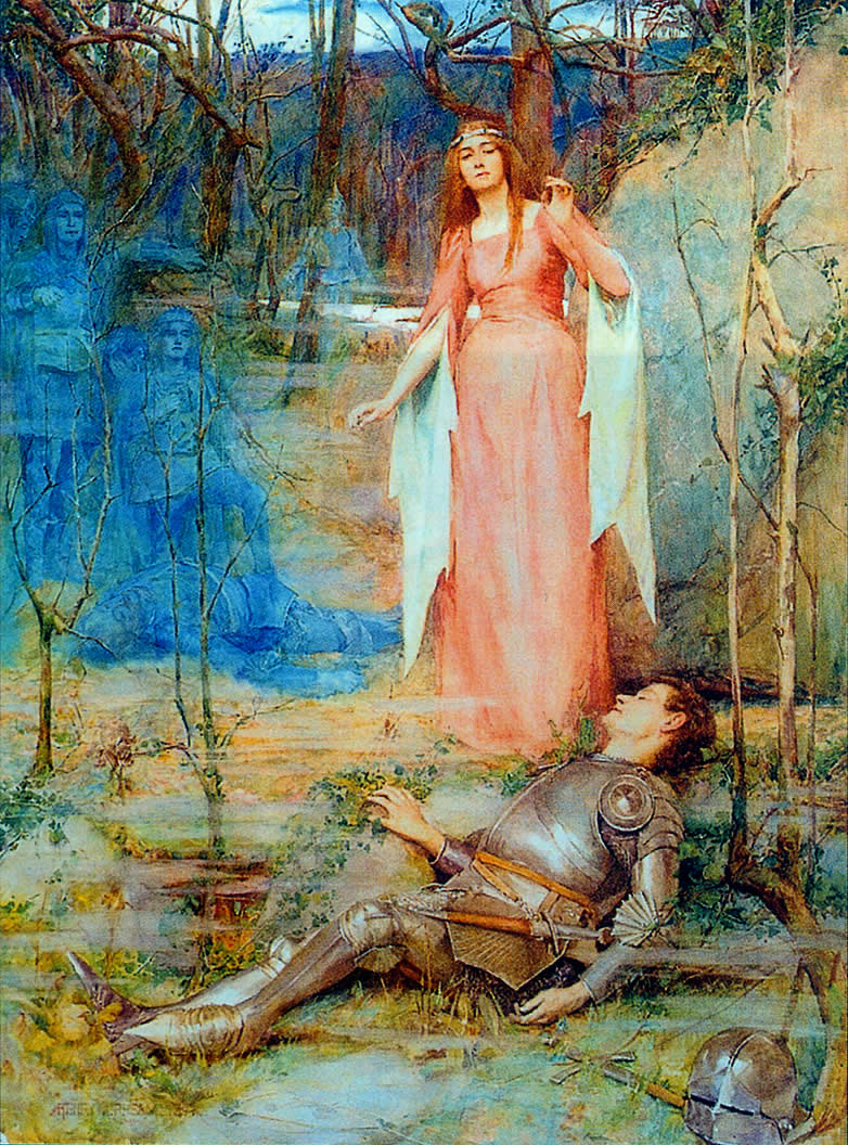 Una banshee dipinta da Henry Meynell Rheam intorno al 1900