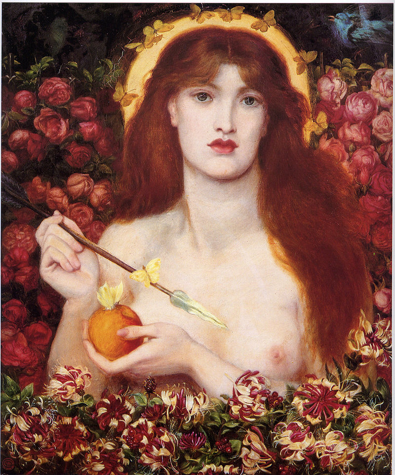 Venere Verticordia di Dante Gabriel Rossetti (1828-1882) pittore Pre-Rafaelita inglese