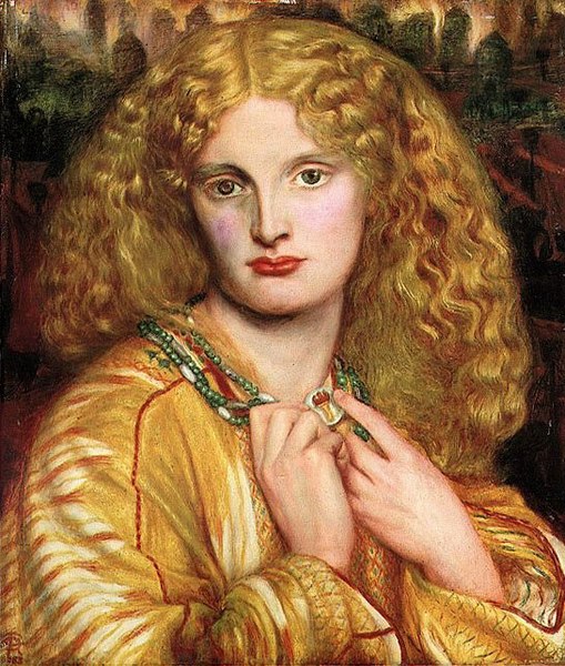 Elena di Troia, Rossetti, 1863, Museo d'arte di Amburgo
