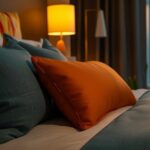 Cuscini bianchi in lavatrice, pronti per essere lavati secondo il metodo degli hotel.