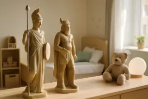 Dèi protettori della stanza dei bambini: dettagli mitologici per rafforzare il senso di sicurezza